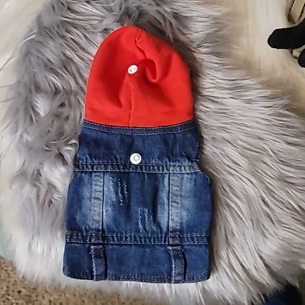 Dog Jean Jacket Size XS New